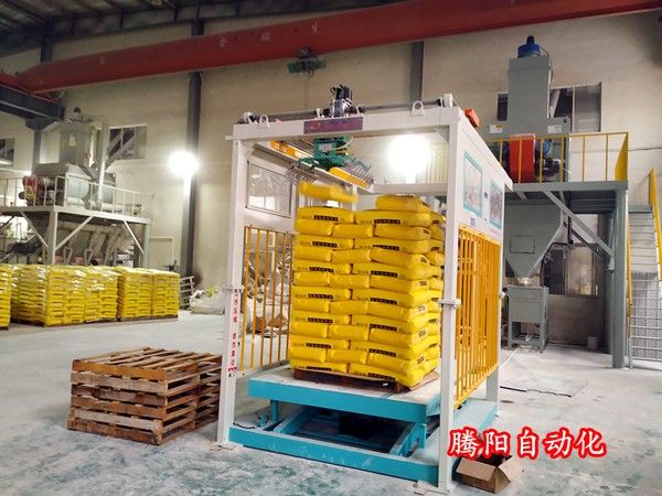 建材碼垛機糧食飼料化肥自動堆垛機生產線