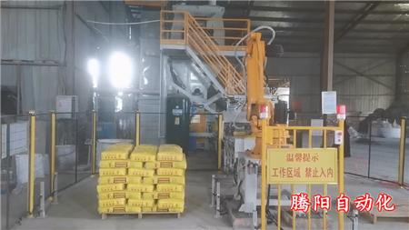 水泥砂漿雙線雙爪國(guó)產(chǎn)碼垛機(jī)器人