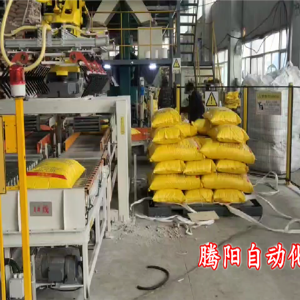 飼料碼垛機(jī)器人根據(jù)現(xiàn)場(chǎng)情況安裝